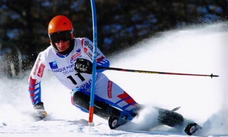 Thibaut se rappelle aux bons souvenirs des slalomeurs