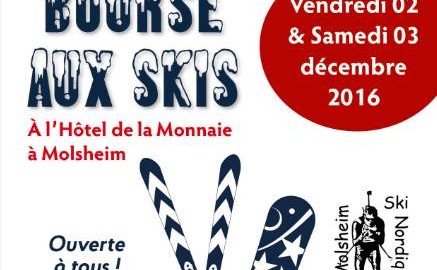 Bourse aux skis organisé par Molsheim SN le 2 et 3 Décembre 2016