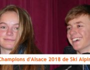 Lou Herrmann et Robin Boileau Champions d’Alsace 2018 de Ski Alpin
